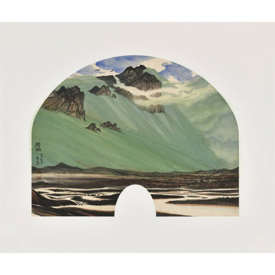 《山水扇面2》