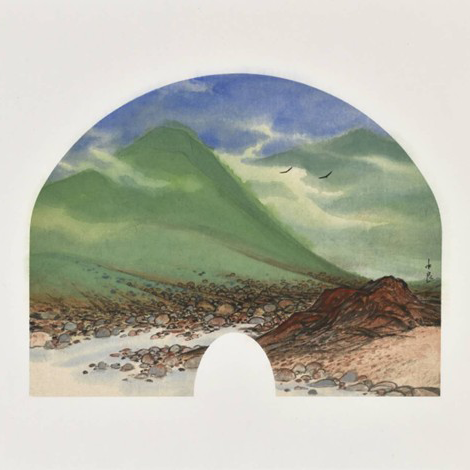 《山水扇面3》