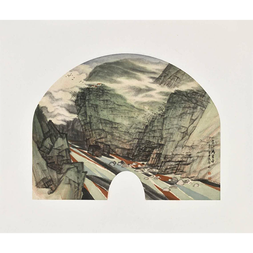 《山水扇面1》